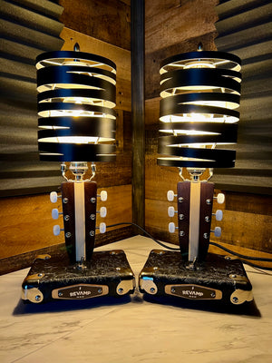 Guitar Lamp- Headstock Acoustic Style Pair #097 and #098 of Collection