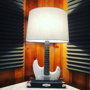 Guitar Lamp- Strat Style White #075 of Collection