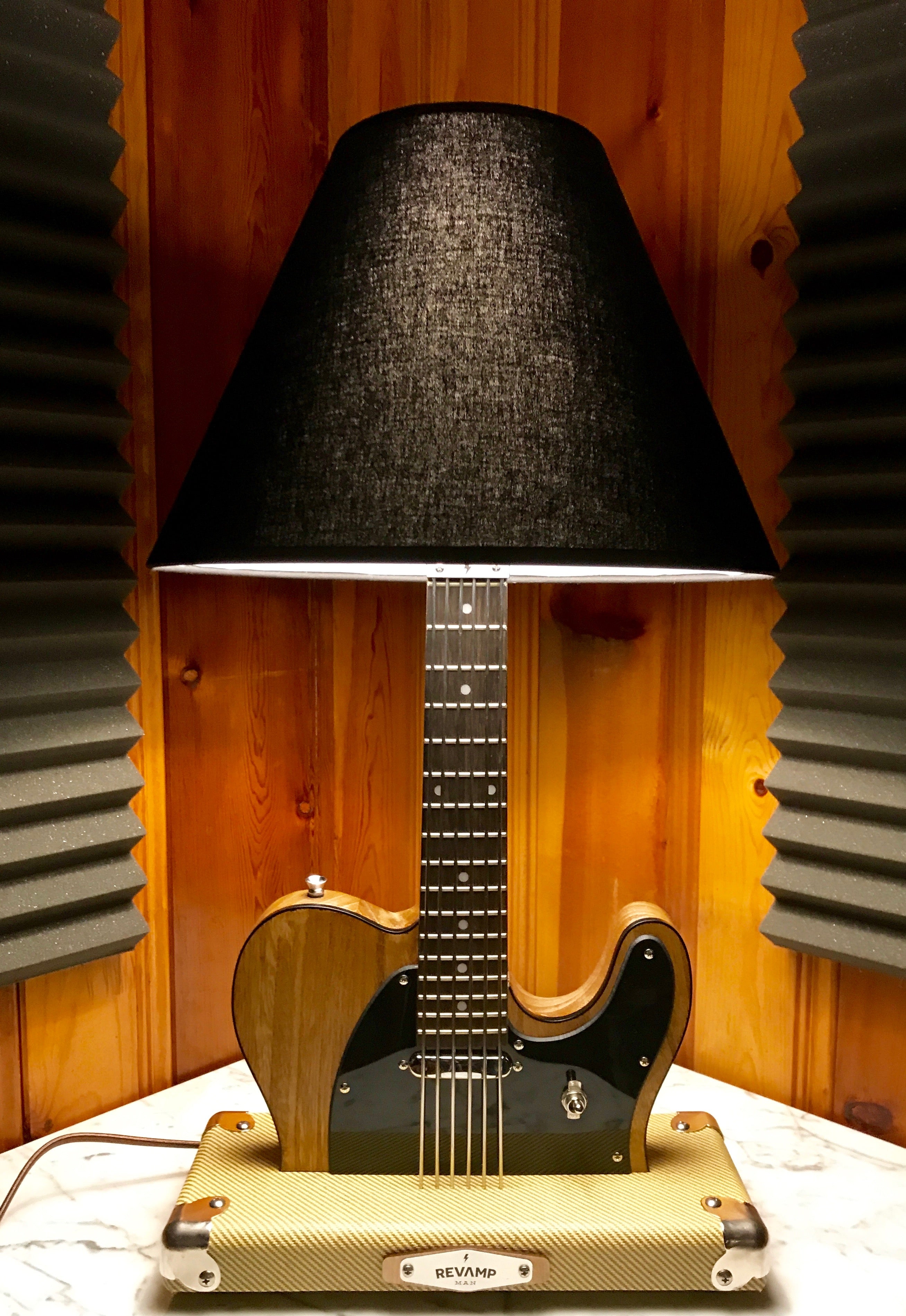 Guitar Lamp - Tele Style Wood Grain #037 of Collection