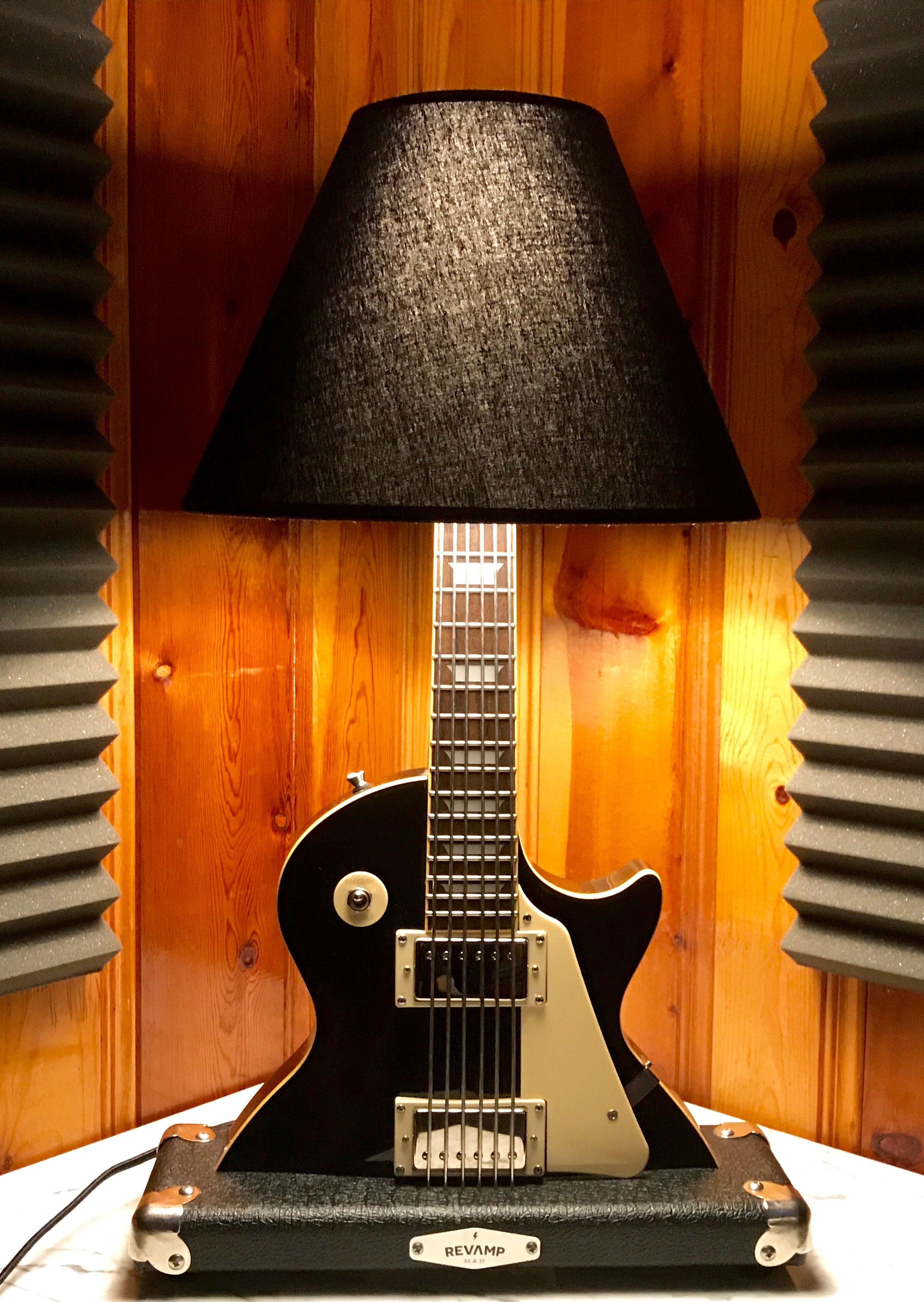 Guitar Lamp -  LP Style Black #010 of Collection