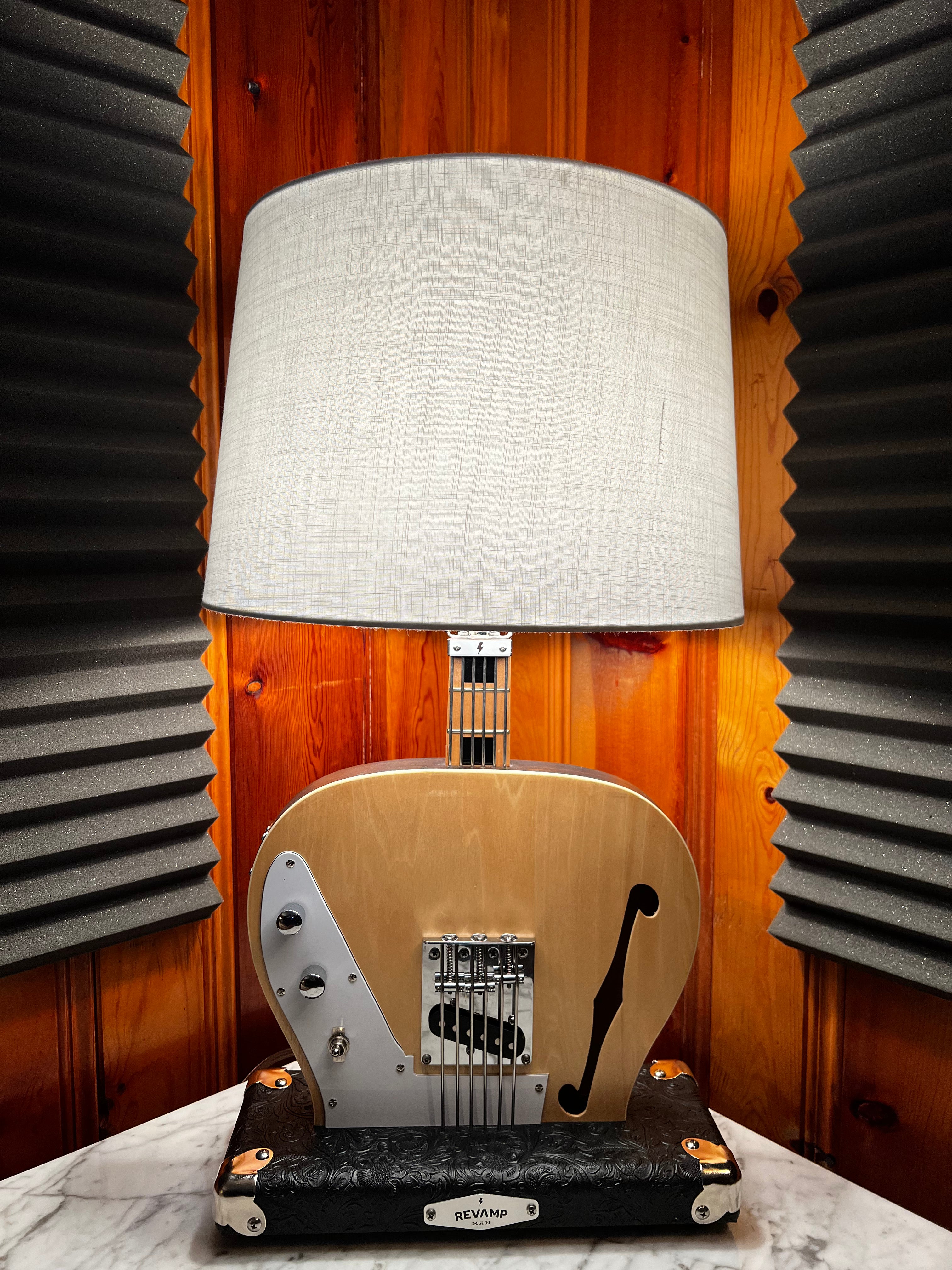 Guitar Lamp- Bottoms Up Tele Two Tone Style Style #081 of Collection