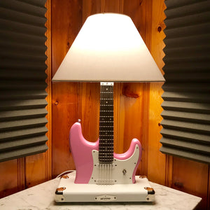 Guitar Lamp - Bubble Gum Strat style #048 of Collection