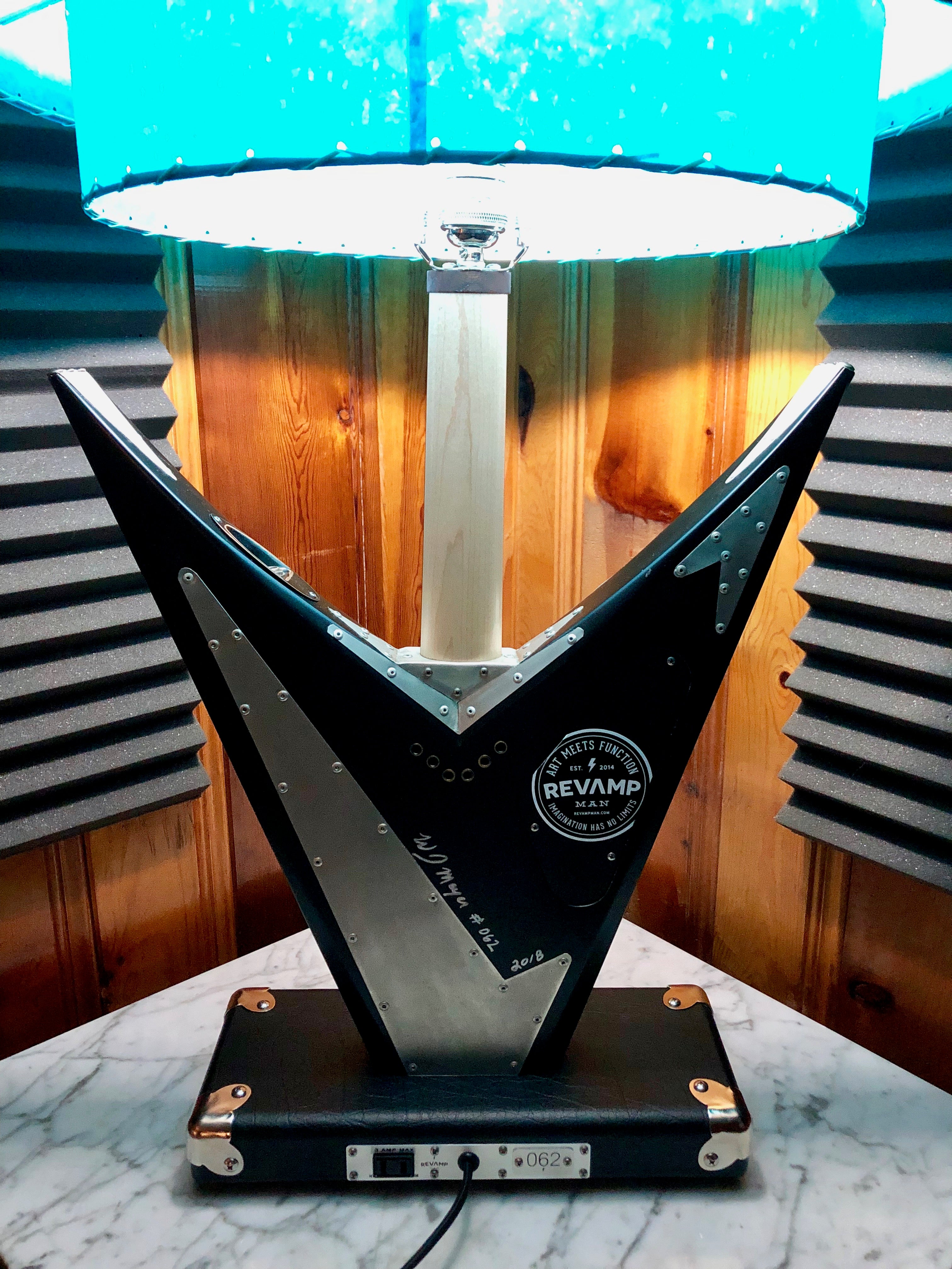 Guitar Lamp- Velicious Vicious Flying V #062 of Collection