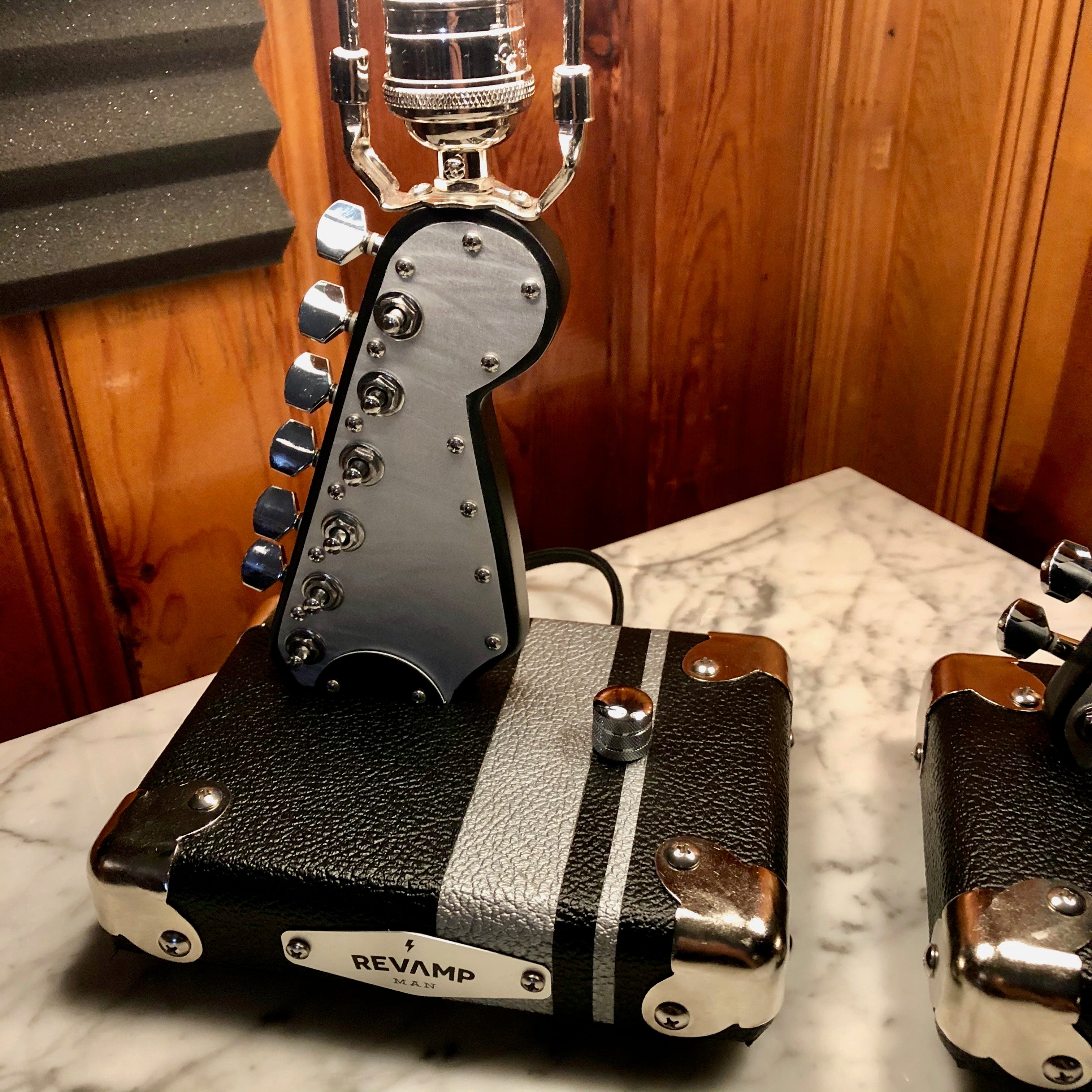 Guitar Lamp- Headstock Strat Style Pair #071 and #072